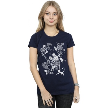 Vêtements Femme T-shirts manches longues Disney The Jungle Book Mowgli Tale Bleu