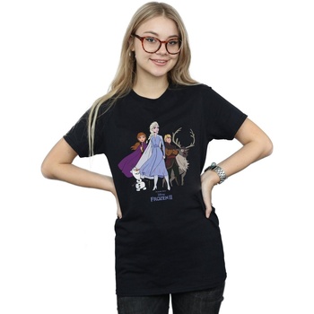 Vêtements Femme T-shirts manches longues Disney Frozen 2 Group Noir