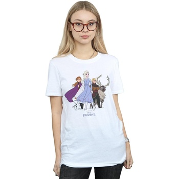 Vêtements Femme T-shirts manches longues Disney Frozen 2 Group Blanc