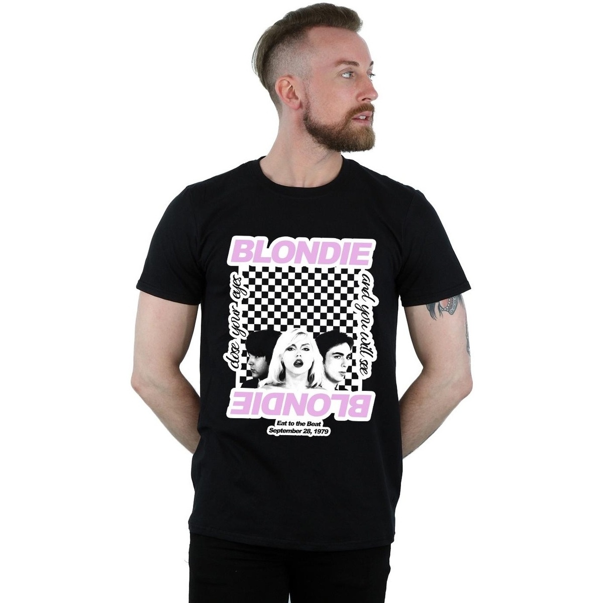 Vêtements Homme T-shirts manches longues Blondie Checked Eat To The Beat Noir