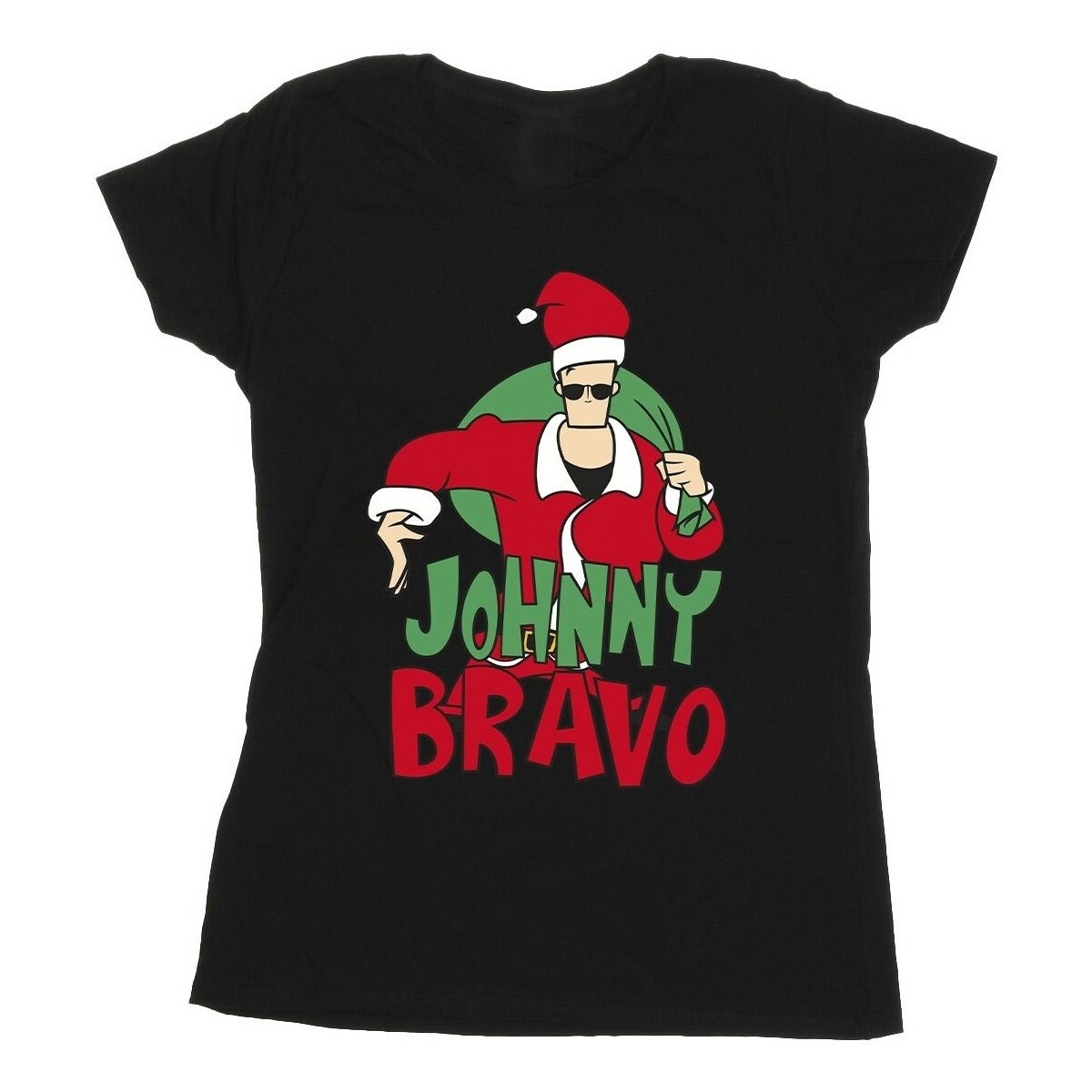 Vêtements Femme T-shirts manches longues Johnny Bravo Johnny Christmas Noir