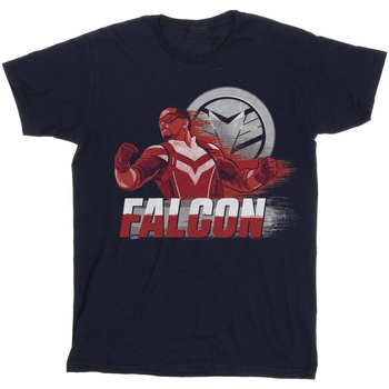 Vêtements Femme T-shirts Manuel manches longues Marvel The Falcon And The Winter Soldier Falcon Red Fury Bleu