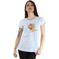 Vêtements Femme T-shirts manches longues Disney Classic Simba, Timon And Pumbaa Gris