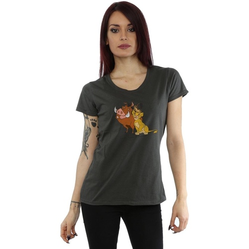 Vêtements Femme T-shirts manches longues Disney Classic Simba, Timon And Pumbaa Multicolore