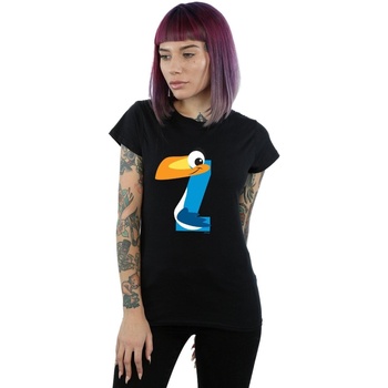 Vêtements Femme T-shirts manches longues Disney Alphabet Z Is For Zazu Noir