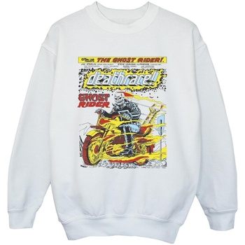 Vêtements Garçon Sweats Marvel Ghost Rider Chest Deathrace Blanc