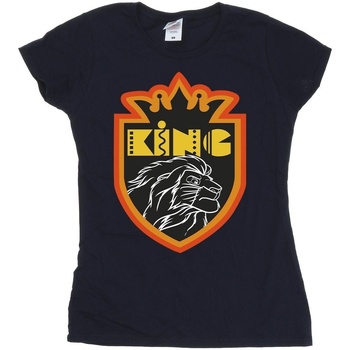 Vêtements Femme T-shirts manches longues Disney The Lion King Crest Bleu