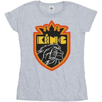Vêtements Femme T-shirts manches longues Disney The Lion King Crest Gris