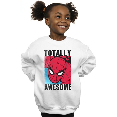 Vêtements Fille Sweats Marvel Spider-Man Totally Awesome Blanc