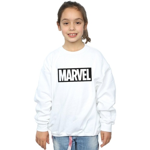 Vêtements Fille Sweats Marvel Logo Outline Blanc