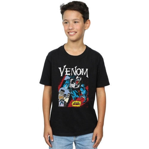 Vêtements Garçon T-shirts manches courtes Marvel Venom Read Our Lips Noir