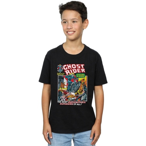 Vêtements Garçon T-shirts manches courtes Marvel Ghost Rider Noir