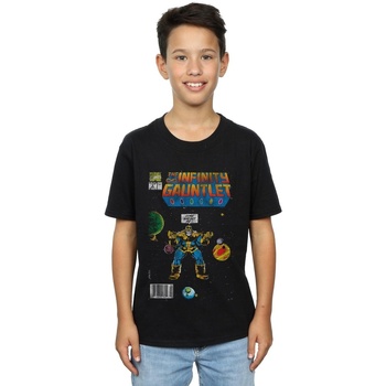 Vêtements Garçon T-shirts manches courtes Marvel Infinity Gauntlet Noir