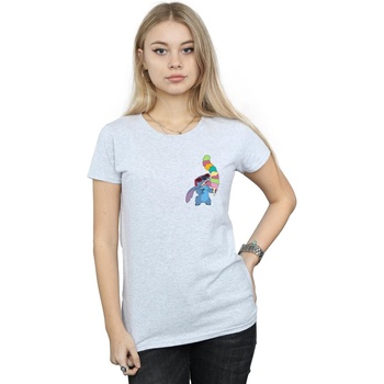 Vêtements Femme T-shirts manches longues Disney Lilo And Stitch Ice Cream Gris