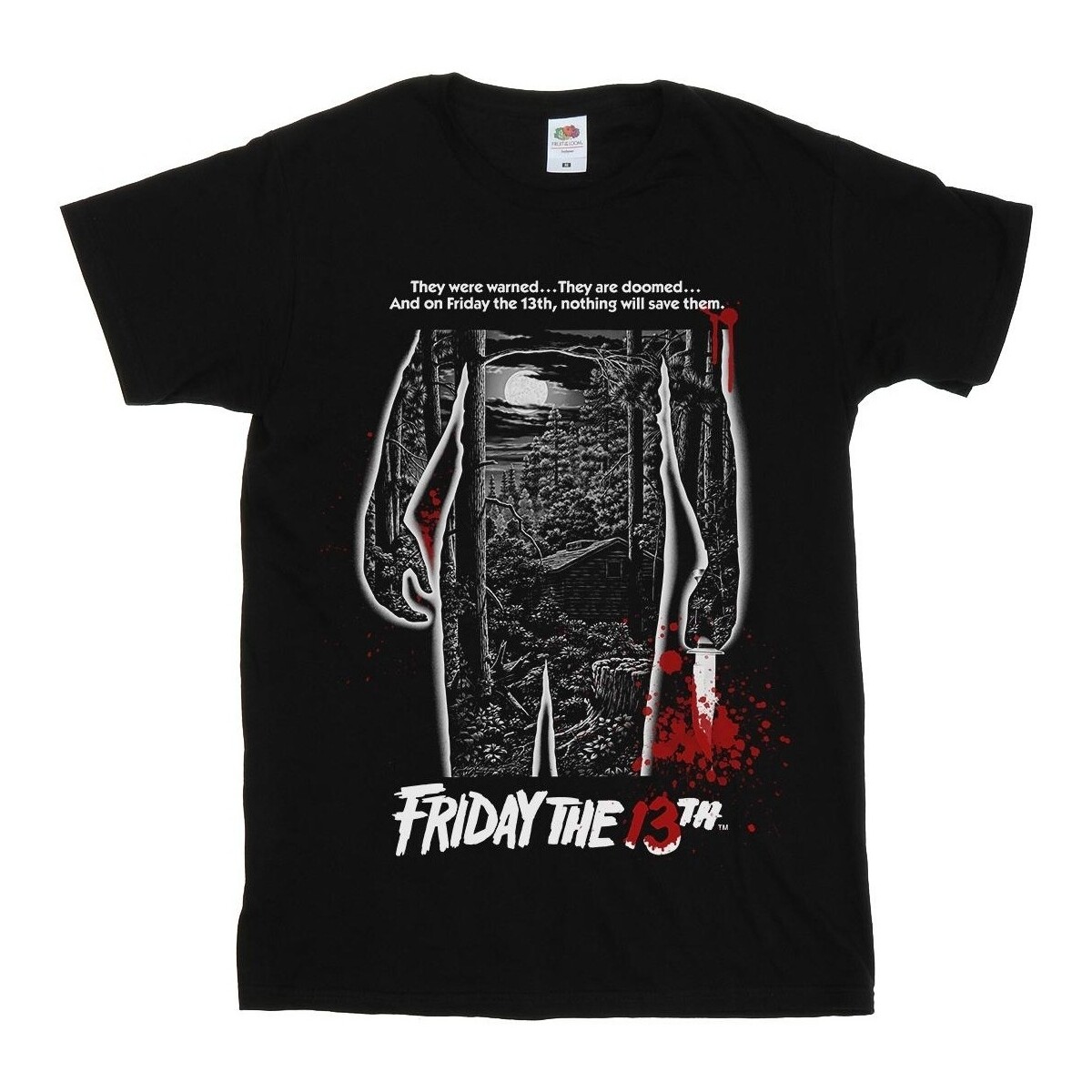 Vêtements Homme T-shirts manches longues Friday The 13Th Bloody Poster Noir