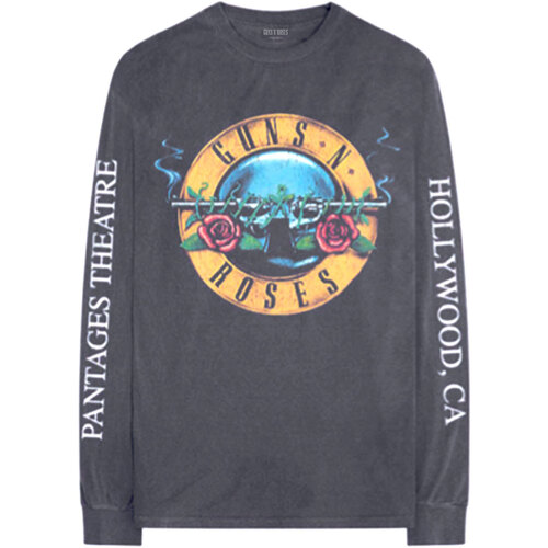 Vêtements T-shirts manches longues Guns N Roses Hollywood Tour Gris