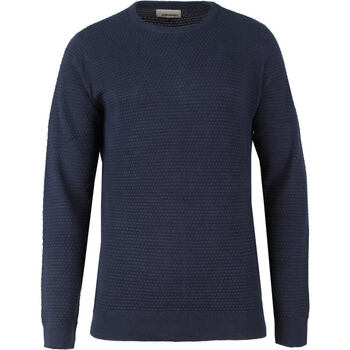 Vêtements Homme Sweats Yours textured mesh shirt with peplum hem in black Pullover smooth Marine