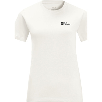 Vêtements Femme Chemises / Chemisiers Jack Wolfskin ESSENTIAL T W Blanc