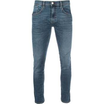 Vêtements Homme Pantalons de survêtement Veste Denim Coton Délavée Denim Jeans twister fit Bleu