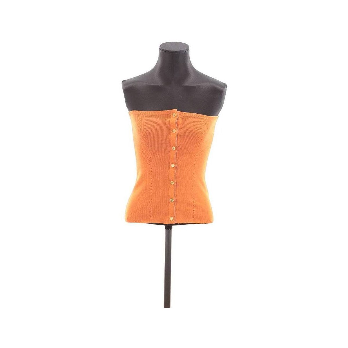 Vêtements Femme Débardeurs / T-shirts sans manche Saint Laurent Top en laine Orange