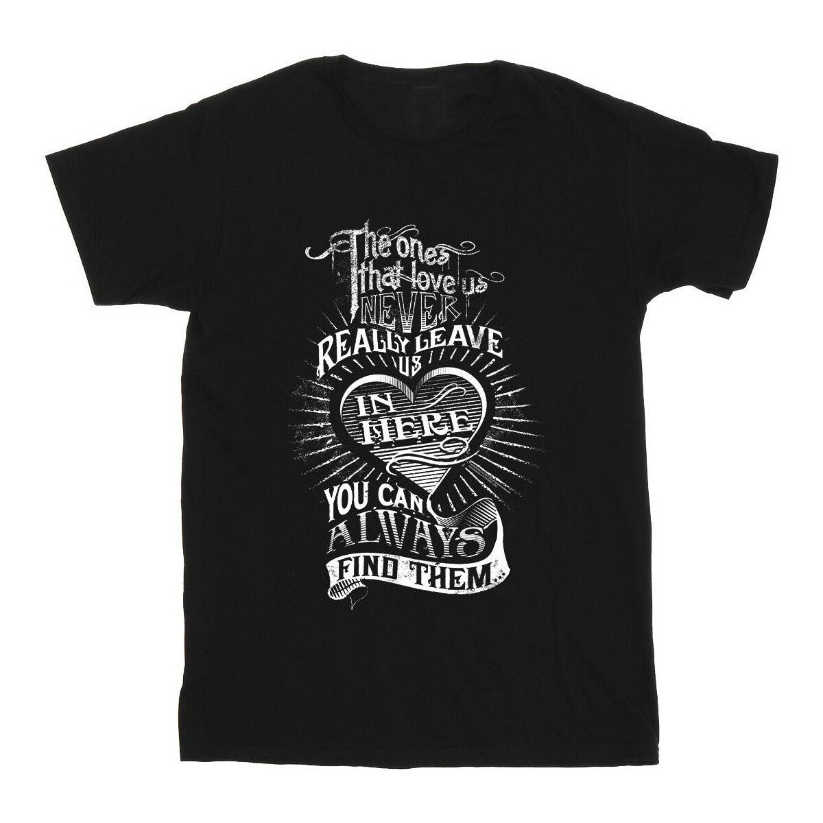 Vêtements Garçon T-shirts manches courtes Harry Potter The Ones That Love Us Noir