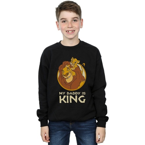 Vêtements Garçon Sweats Disney The Lion King My Daddy Is King Noir