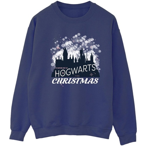 Vêtements Femme Sweats Harry Potter Hogwarts Christmas Bleu