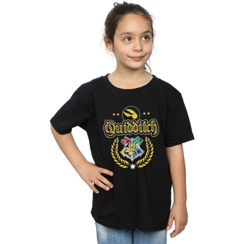 Vêtements Fille T-shirts manches longues Harry Potter Quidditch Crest Noir