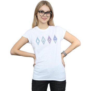 Vêtements Femme T-shirts manches longues Disney Sweatshirt With Logo-Print Blanc