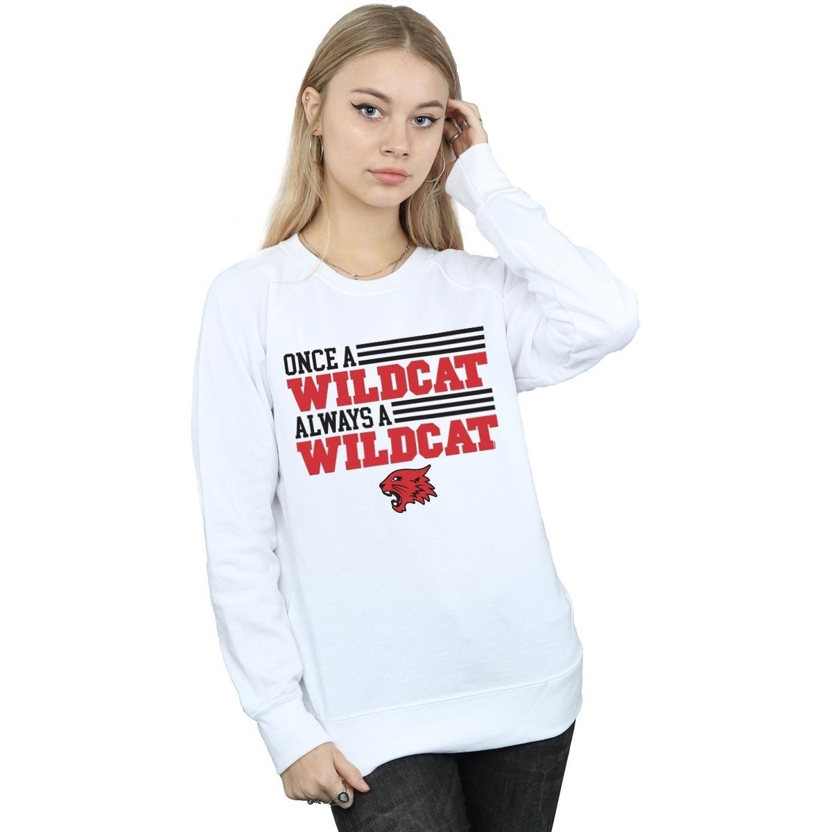 Vêtements Femme Sweats Disney High School Musical The Musical Once A Wildcat Blanc