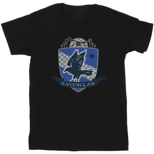Vêtements Fille T-shirts manches longues Harry Potter Ravenclaw Chest Badge Noir