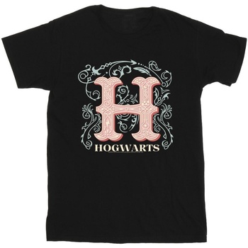 Vêtements Fille T-shirts manches longues Harry Potter Flowers H Noir