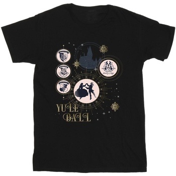 Vêtements Fille T-shirts manches longues Harry Potter Yule Ball Noir