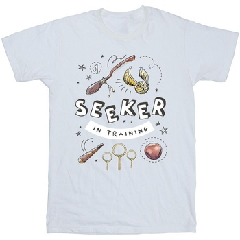 Vêtements Fille T-shirts manches longues Harry Potter Seeker In Training Blanc