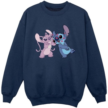 Vêtements Garçon Sweats Disney Lilo & Stitch Kisses Bleu