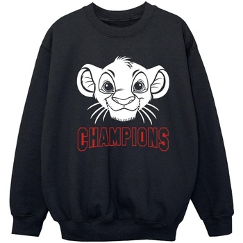 Vêtements Fille Sweats Disney The Lion King Simba Face Champion Noir
