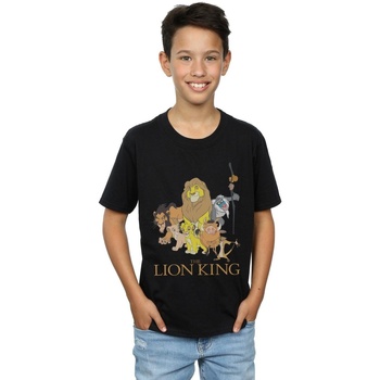 Vêtements Garçon T-shirts manches courtes Disney The Lion King Group Noir
