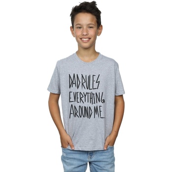 Vêtements Garçon T-shirts manches courtes Disney The Lion King Dad Rules Everything Gris