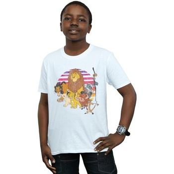 Vêtements Garçon T-shirts manches courtes Disney The Lion King Pride Family Blanc