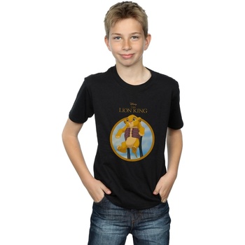 Vêtements Garçon T-shirts manches courtes Disney The Lion King Show Simba Noir