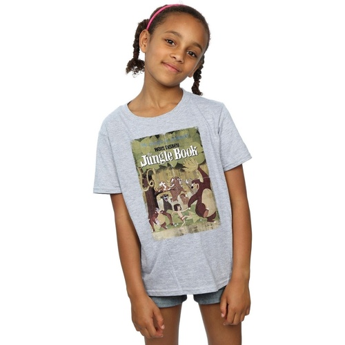 Vêtements Fille T-shirts manches longues Disney The Jungle Book Retro Poster Gris