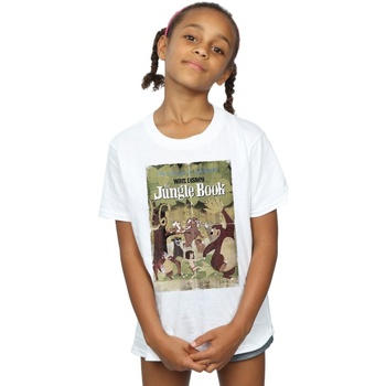 Vêtements Fille T-shirts manches longues Disney The Jungle Book Retro Poster Blanc