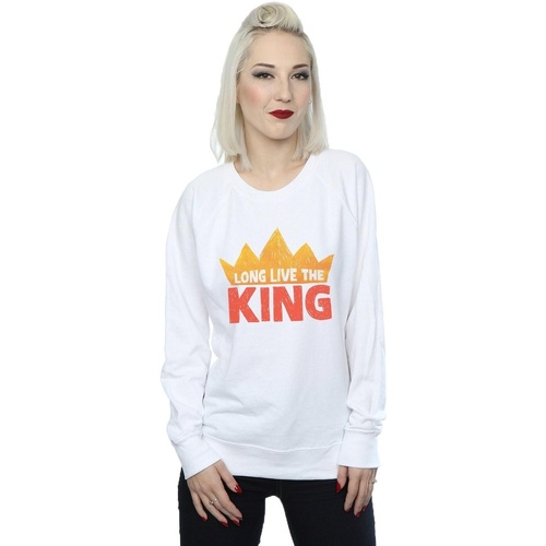 Vêtements Femme Sweats Disney Relaxed T2 Graphic Logo Hoodie The King Blanc