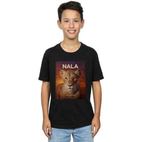 Vêtements Garçon T-shirts manches courtes Disney The Lion King Movie Nala Poster Noir