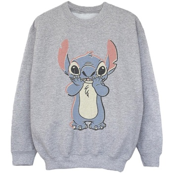 Vêtements Fille Sweats Disney Lilo And Stitch Big Print Gris