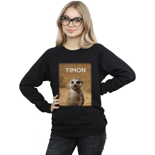 Vêtements Femme Sweats Disney The Lion King Movie Timon Poster Noir