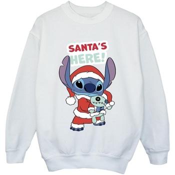 Vêtements Garçon Sweats Disney Lilo & Stitch Santa's Here Blanc