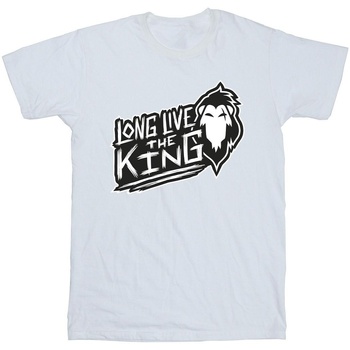 Vêtements Garçon T-shirts manches courtes Disney The Lion King The King Blanc