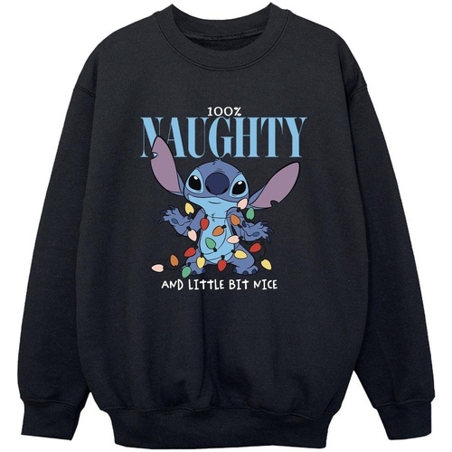 Vêtements Garçon Sweats Disney Lilo & Stitch Naughty & Nice Noir