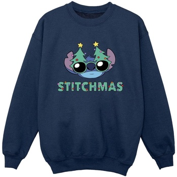 Vêtements Garçon Sweats Disney Lilo & Stitch Stitchmas Glasses Bleu